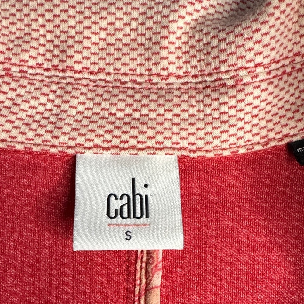 CAbi Red and Cream Patterned Jacket - Picture 2 of 6